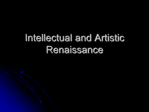 Intellectual and Artistic Renaissance