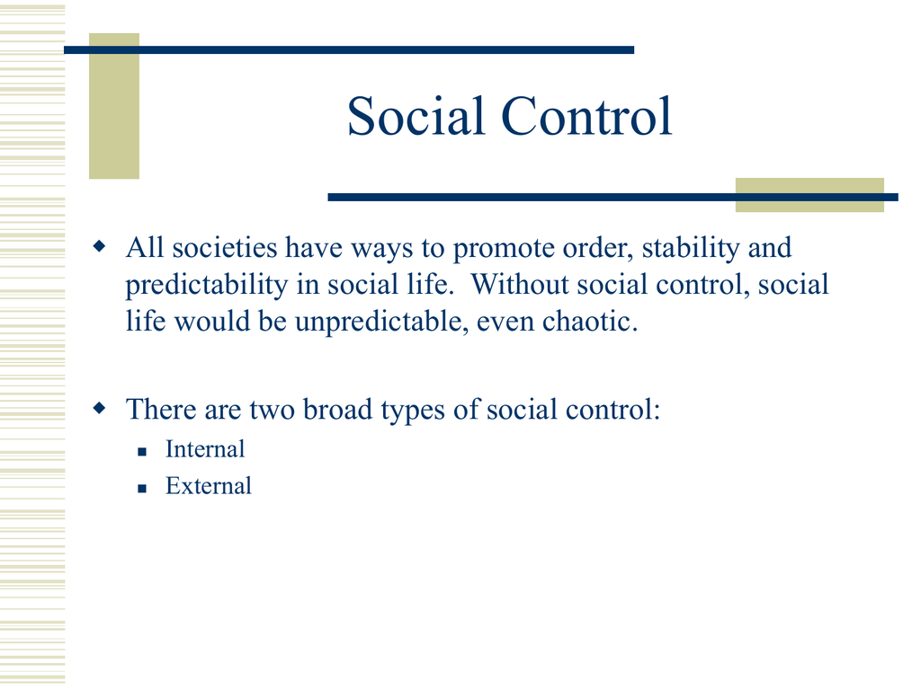 control social theory