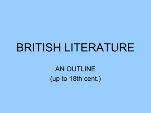 BRITISH LITERATURE (to 18th cent.).