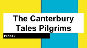 The Canterbury Tales Pilgrims