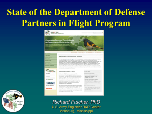 State of the Department of Defense Partners in Flight Program 2015