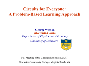 Circuits for Everyone - University of Delaware Dept. of Physics