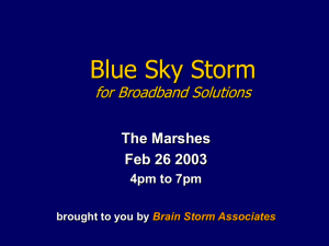 Brain Storm Associates Advantage II