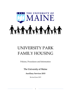 University Park Manual: Policies, Procedures