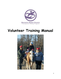 Volunteer Orientation and Training
