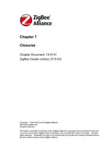 ZigBee Cluster Library Specification: Chapter 7, Closures