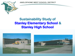 Stanley Sustainability Study Presentation