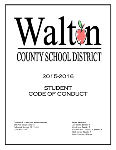 2015-2016 Code of Conduct Draft - Revised