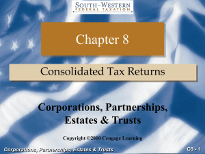 C8 - 1 Corporations, Partnerships, Estates
