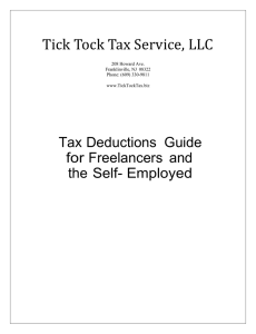 the Self Employed - Tick Tock Tax Service