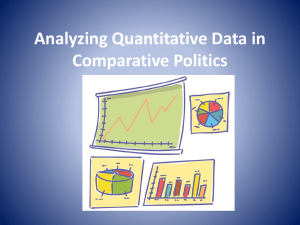 Analyzing Quantitative Data in Comparative Politics