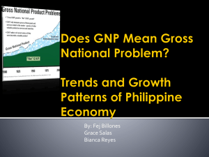 Does GNP Mean Gross National Problem? Trends and Growth