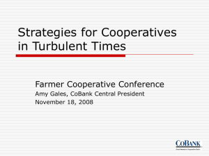 Cooperative Strategies in Troubled Times
