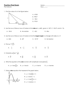 Practice Final Exam