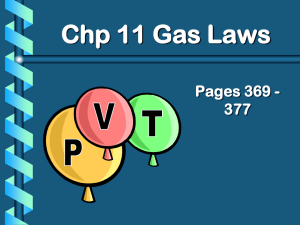 II. The Gas Laws
