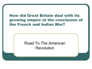 French and Indian War PPT