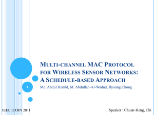 Multi-channel MAC Protocol for Wireless Sensor Networks: A