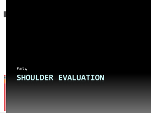 Shoulder Evaluation