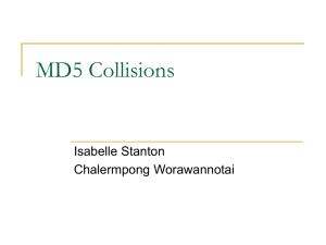 MD5 Collisions