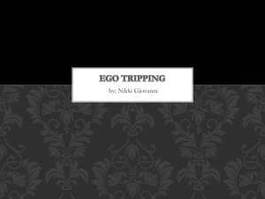 Ego tripping