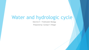 Water and hydrologic cycle