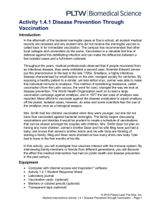 A1.4.1.Vaccinations - Life Science Academy