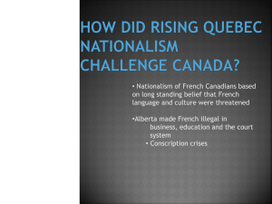 The Quebec Challenge