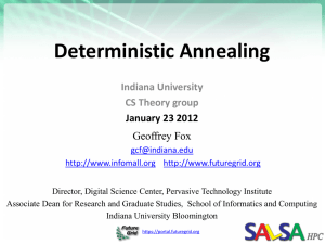 Deterministic Annealing - Digital Science Center
