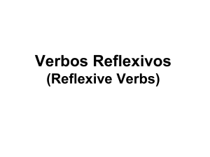 Reflexive verbs