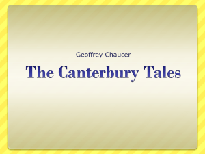 The Canterbury Tales - Cinnaminson Public Schools