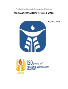 2015 Report - First Unitarian Universalist Congregation of Ann Arbor