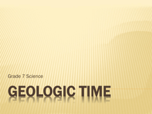 Geologic Time Powerpoint