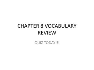 chapter 8 vocabulary review
