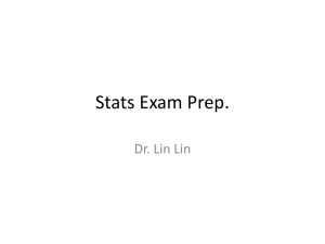 Stats Exam Prep.