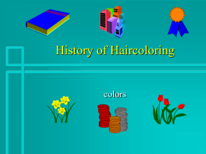 History of Haircoloring