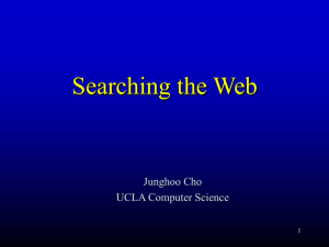 Searching the Web - Computer Science