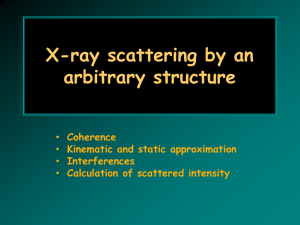 X-ray scattering by an arbitrary structure