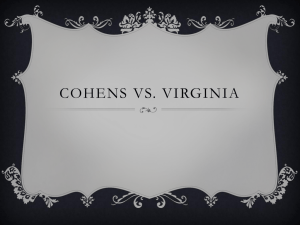 Cohens Vs. Virginia