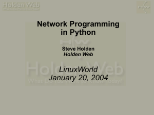 Network Programming in Python