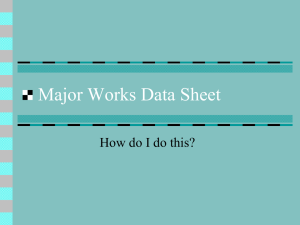 Major Works Data Sheet.ppt