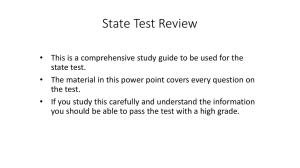 State Test Review