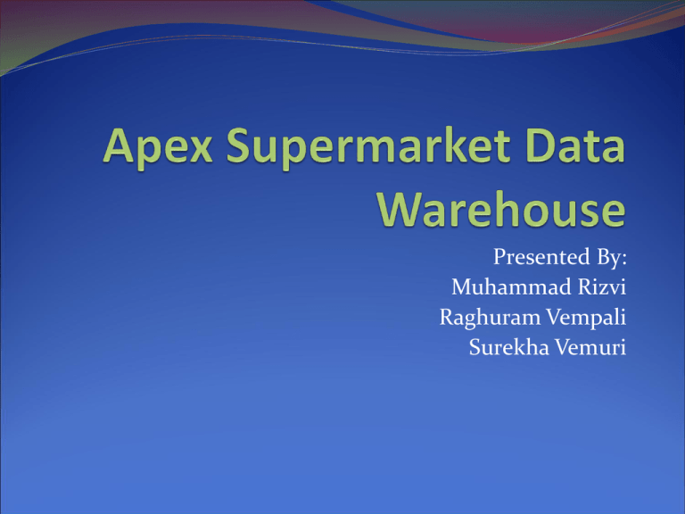 data warehouse case study on supermarket