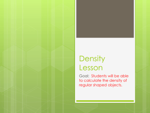 Density power point defintion examples