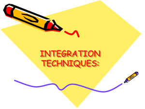 CHAPTER EIGHT: INTEGRATION TECHNIQUES: “AS IT IS”