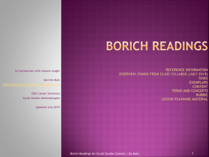 Borich Readings De Mott - careerswitcherssocial
