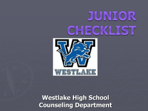 Westlake High School Counseling Department