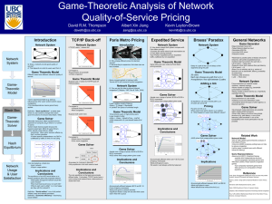 Game-Theoretic Analysis of Network Quality-of