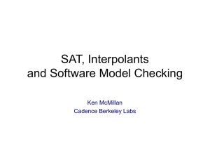SSPV06 talk on SAT and software verification