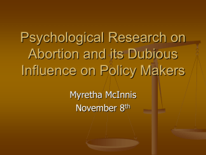 abortion research and policy MMcInnis