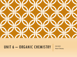Unit 6 – Organic Chem